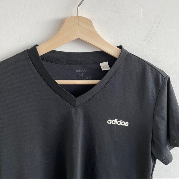 Adidas - Black Workout Short Sleeve Top - Picture 2 of 5